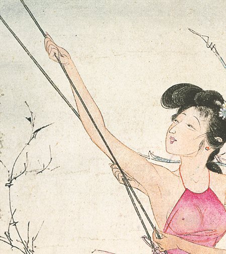 蝶山-胡也佛的仕女画和最知名的金瓶梅秘戏图